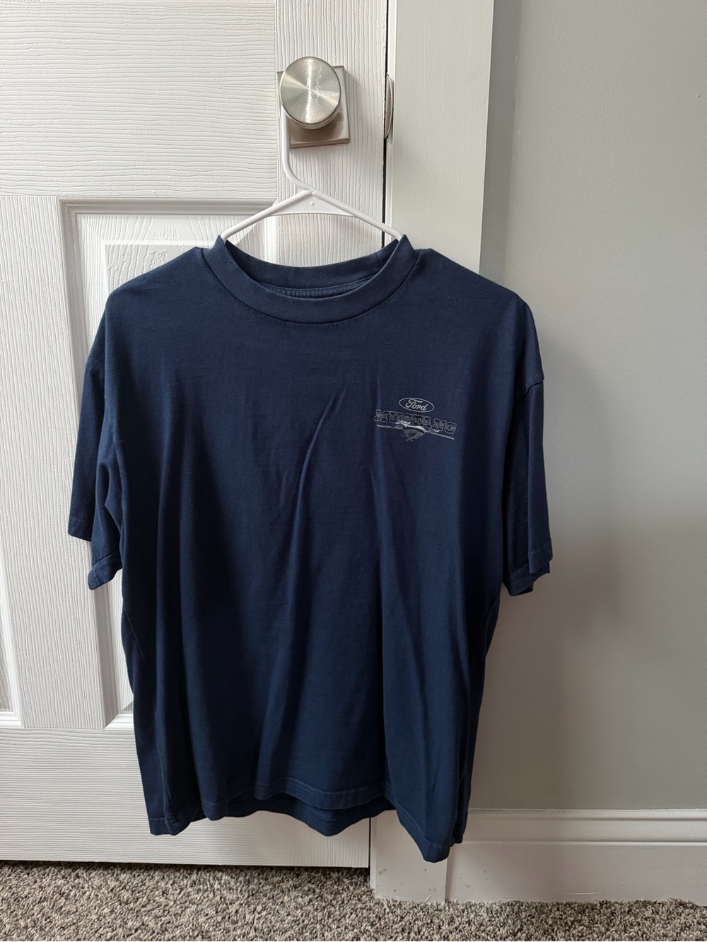 American Eagle Outfitters Navy Short-Sleeve Crew Tee